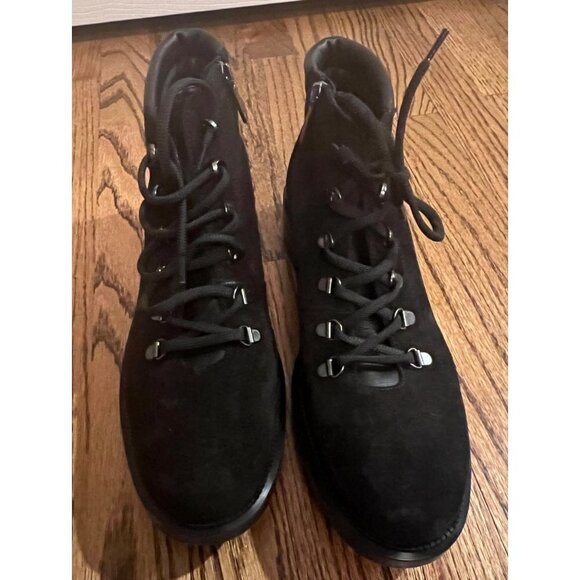 NEW Aquatalia | Liviana Hiker Bootie Black Suede Sz 11‎ - Picture 6 of 8